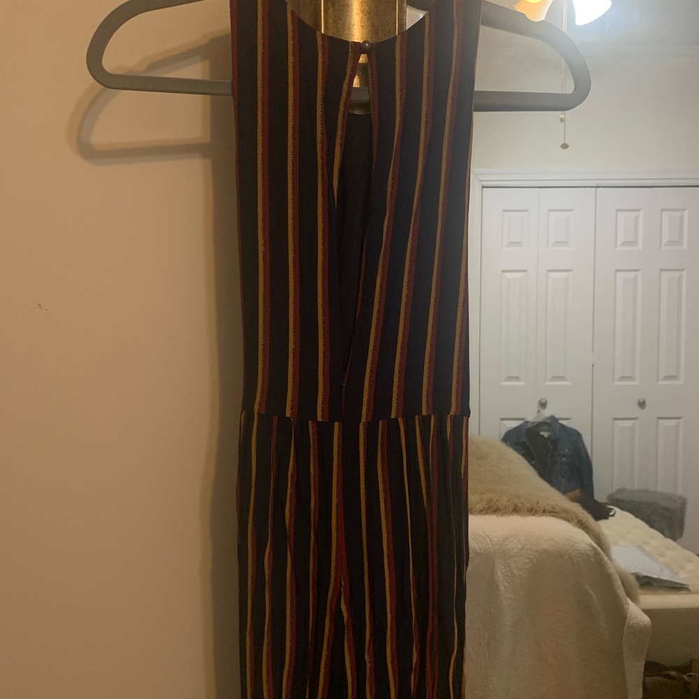 Striped Tie Front Jumpsuit Anthropologie - Picture 10 of 11